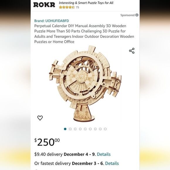 3D wood puzzle - Picture 3 of 8